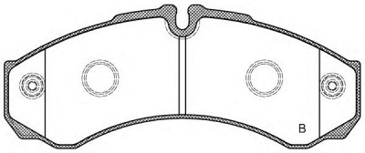 OPEN PARTS bpa065132 -  Комплект тормозных колодок, дисковый тормоз